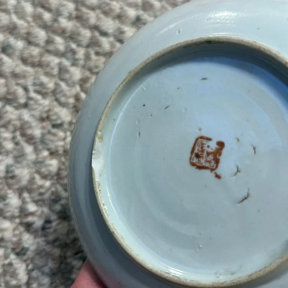 Rare Antique 3 Chinese Porcelain 18c-19c Plates China Antique Kitchen - Picture 12 of 12